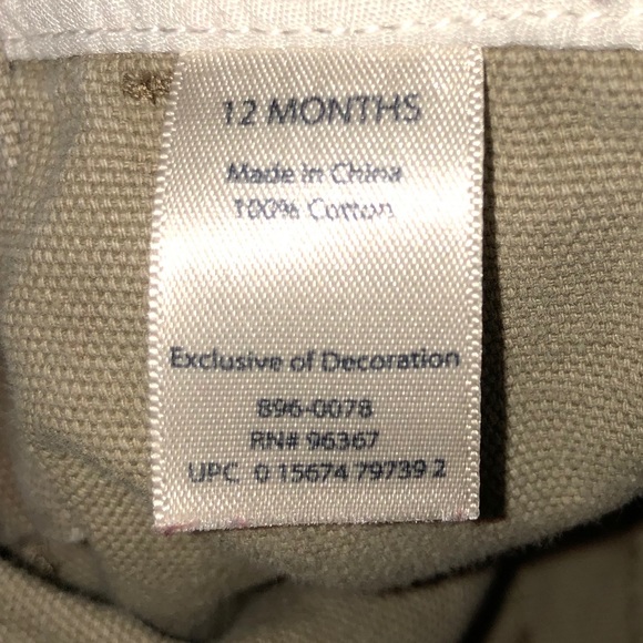 OshKosh 2-piece overalls and onesie moose 12 mo - Picture 5 of 7